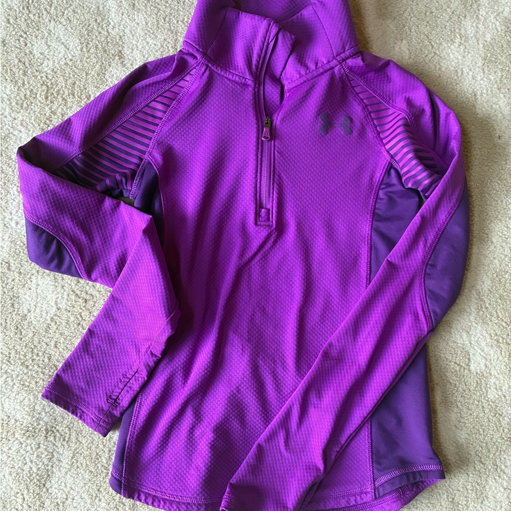 Under Armour Purple Performance Half-Zip Pullover